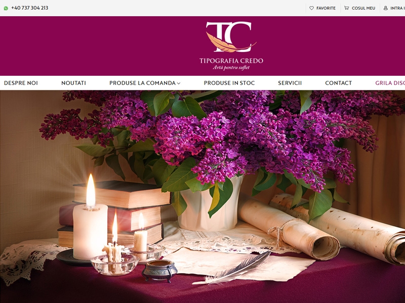 Magazin online Tipografia Credo